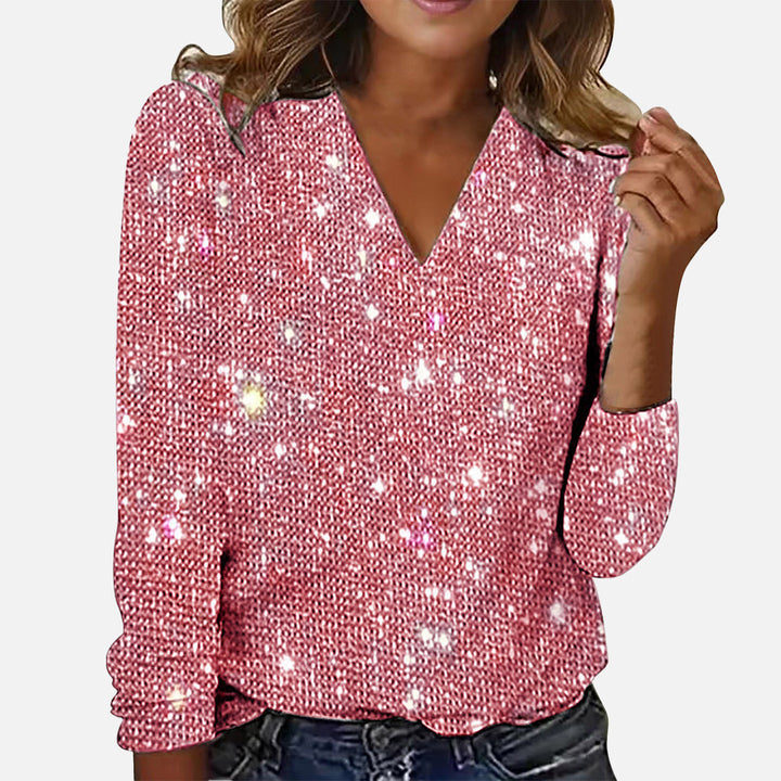 Theresa™ | Glitzernde Eleganz Bluse